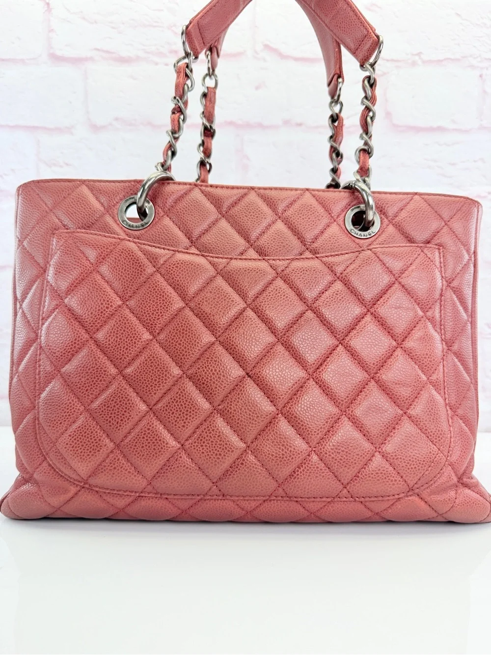 Chanel Grand Shopping Tote Quilted Caviar